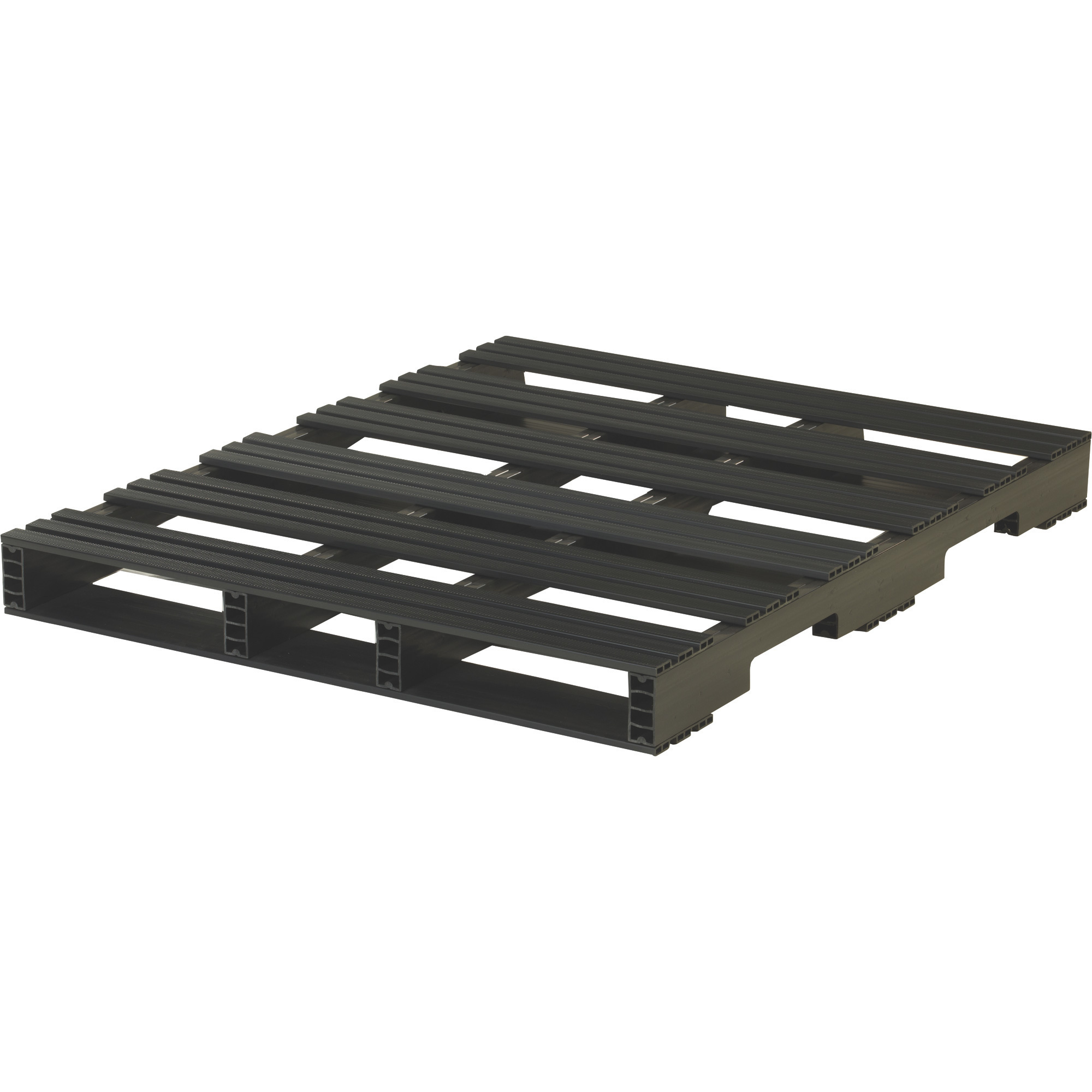 Jifram Extrusions Recycled Plastic Pallet with 4-Way Entry, 48in. x 40in., Model# 05000114
